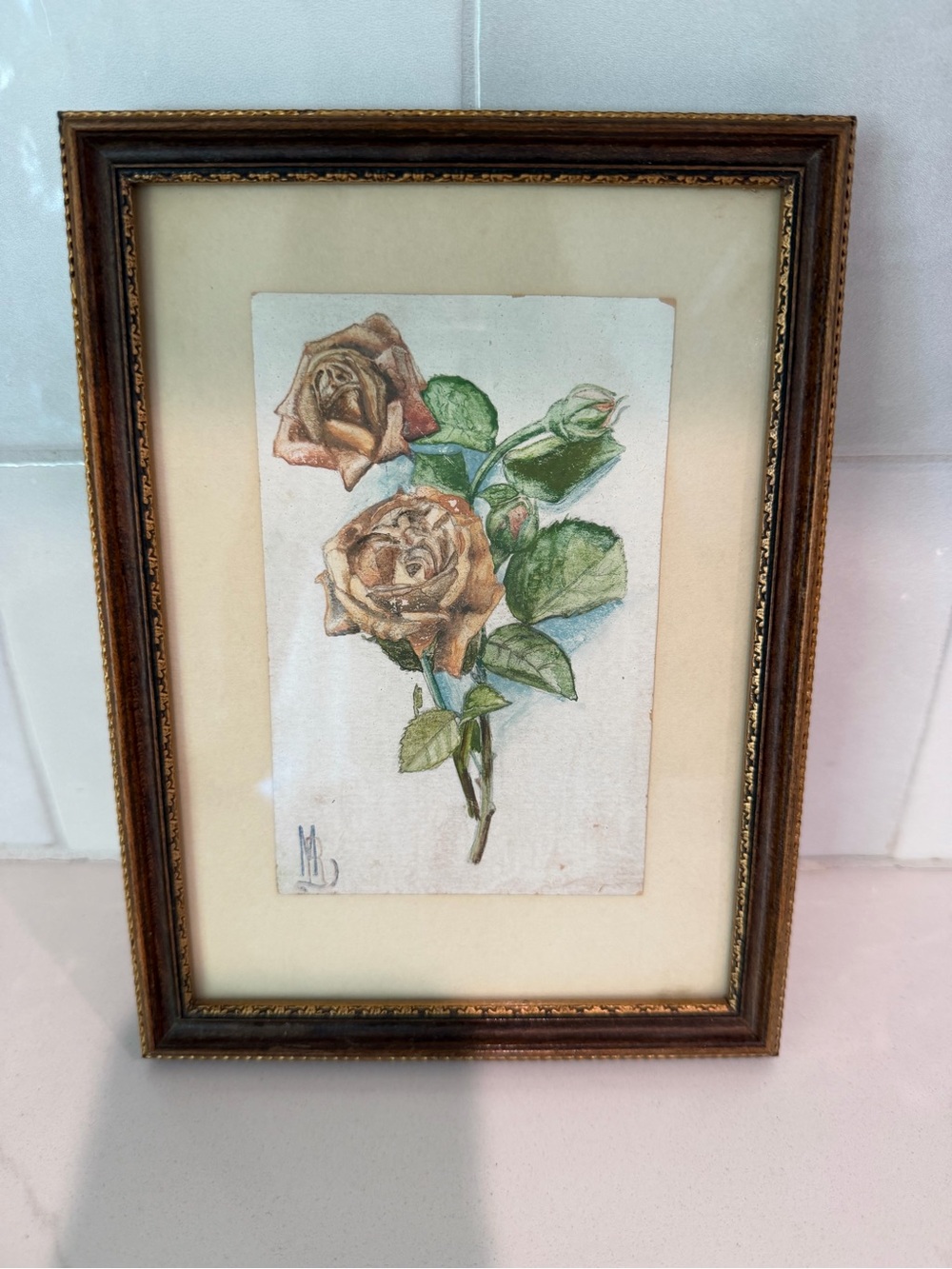 Beautiful Vintage Original Botanical Floral Illustration